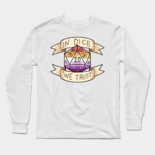 In Dice We Trust - Lesbian Long Sleeve T-Shirt